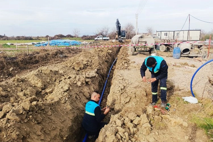 Manisa Elderek Mahallesine içme suyu hattı döşendi