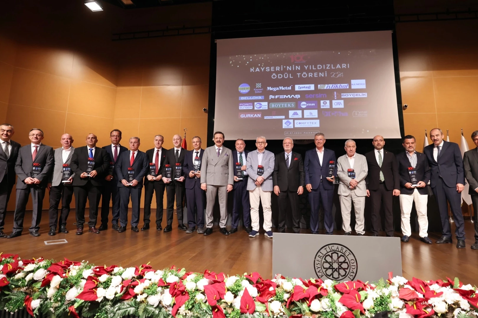 Kayseri Oda Borsa Ortak Meclis Toplantısı ve Kayseri’nin Yıldızları Ödül Töreni KTO’da yapıldı