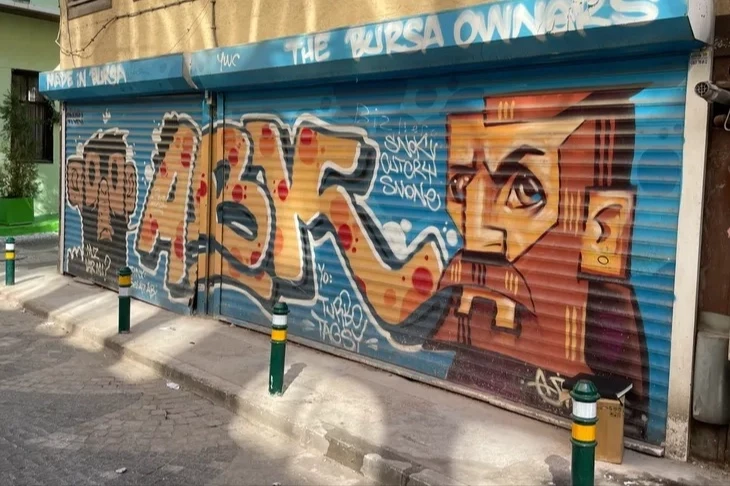 Grafiti sanatı Bursa sokaklarını sardı