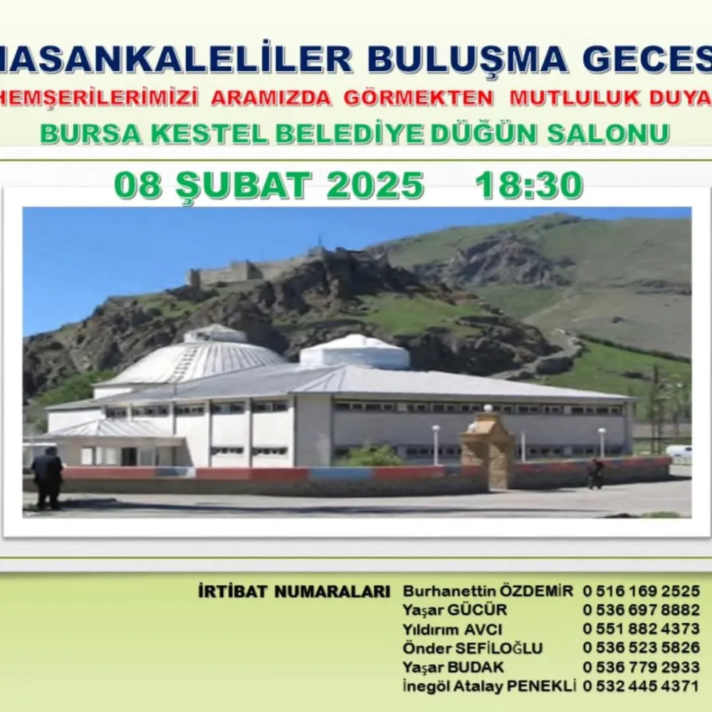 Bursa’da Hasankaleliler Gecesi Düzenlenecek