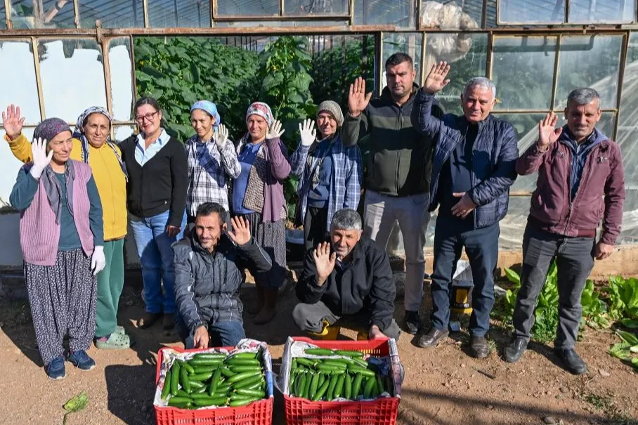 Mersin Aydıncık’ta üreticiler ilk hasadı yaptı