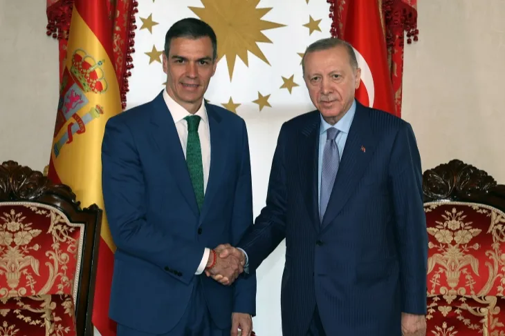Cumhurbaşkanı Erdoğan, İspanya Başbakanı Sanchez ile görüştü