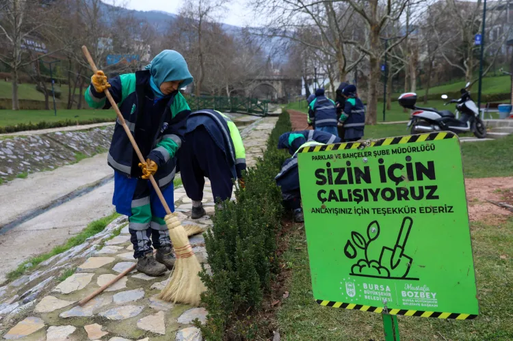 Bursa kışın da adeta çiçek bahçesi