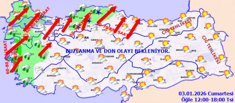 Meteoroloji uyardı! Don, çığ ve buzlanmaya dikkat