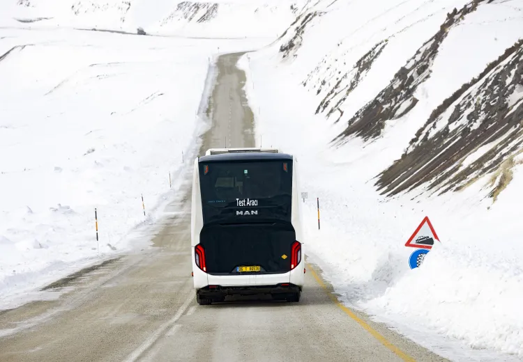 Erzurum ve İsveç’te 'elektrikli otobüs' kar ve buza meydan okudu
