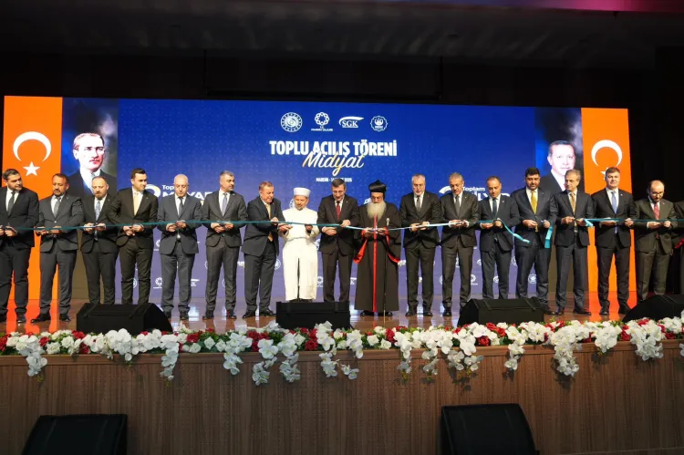 Cumhurbaşkanı Yardımcısı Cevdet Yılmaz, Mardin Midyat’ta yatırımları tanıttı