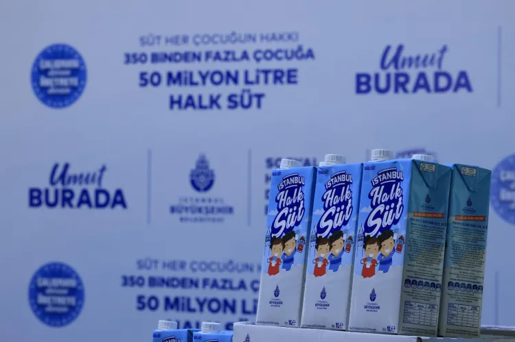İstanbul'un çocuklarına 50 milyon litre süt ulaştırıldı