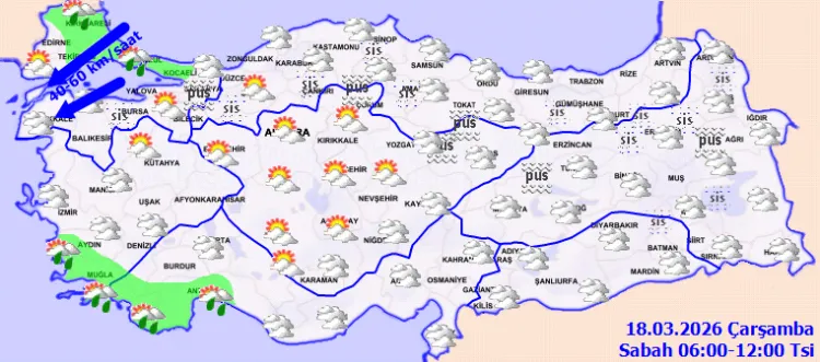 Hava değişiyor, yağmur geliyor