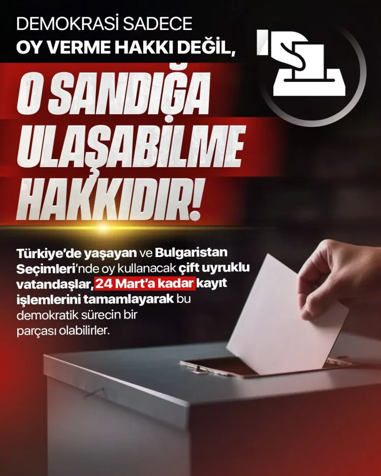 Bulgaristan seçimleri için Türkiye'den nasıl oy kullanılacak?