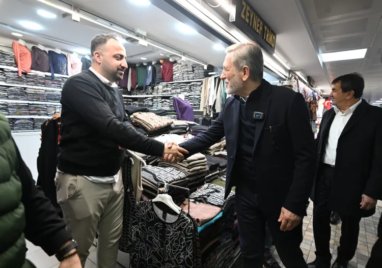 BTSO yönetimi Tarihi Çarşı ve Hanlar’da esnafla buluştu