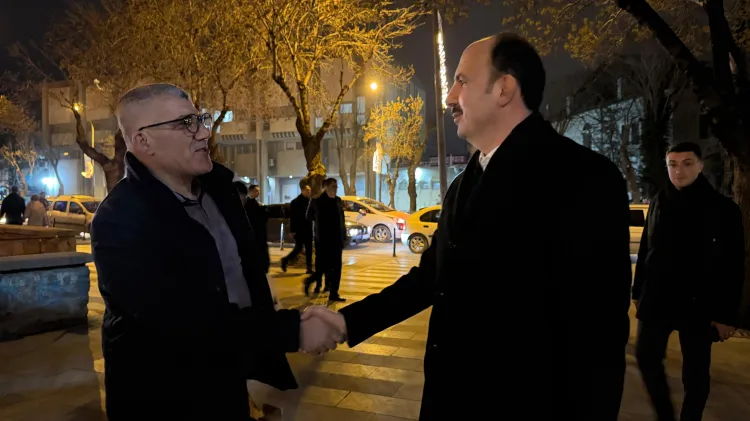 Konya’da bayram öncesi esnaf ziyareti