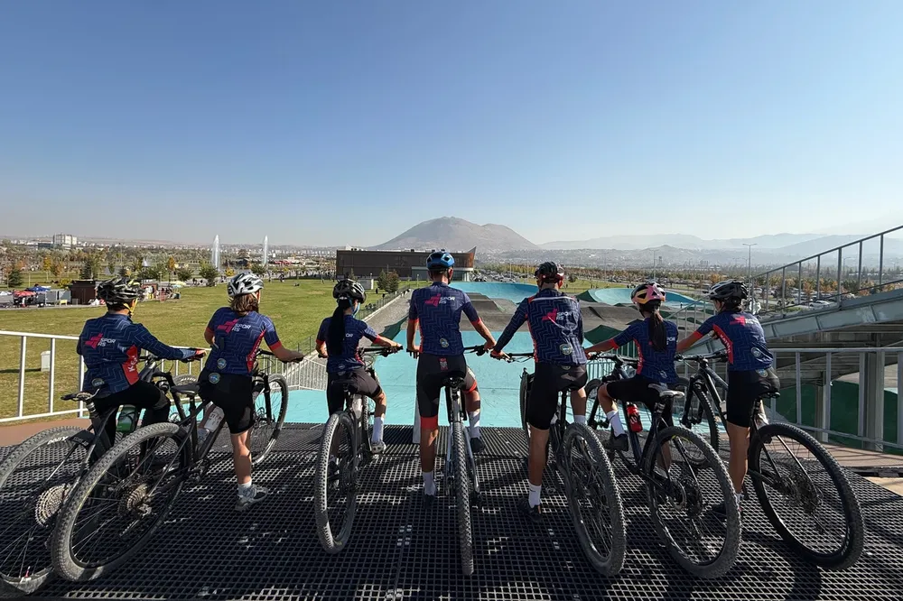 Kayseri'de BMX parkuruna gençlerden büyük ilgi