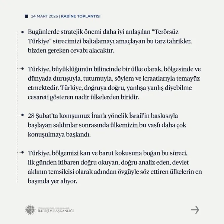 Cumhurbaşkanı Erdoğan'dan Kabine sonrası kritik mesajlar... Birilerinin çekmek istediği tuzaklara düşmüyoruz