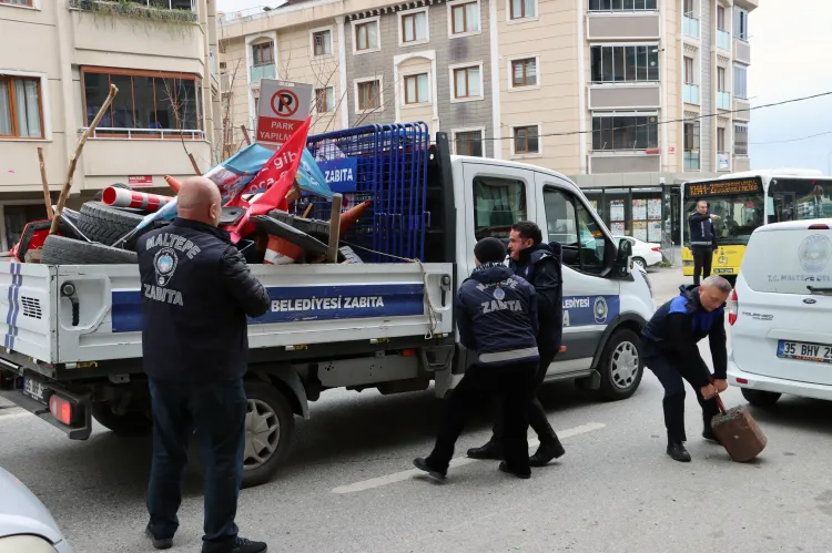 İstanbul Maltepe’deki işgallere zabıta müdahalesi sürüyor