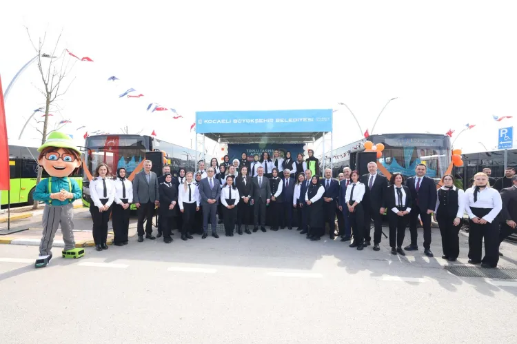 Kocaeli Büyükşehir'in filosuna 4 ayda 123 otobüs