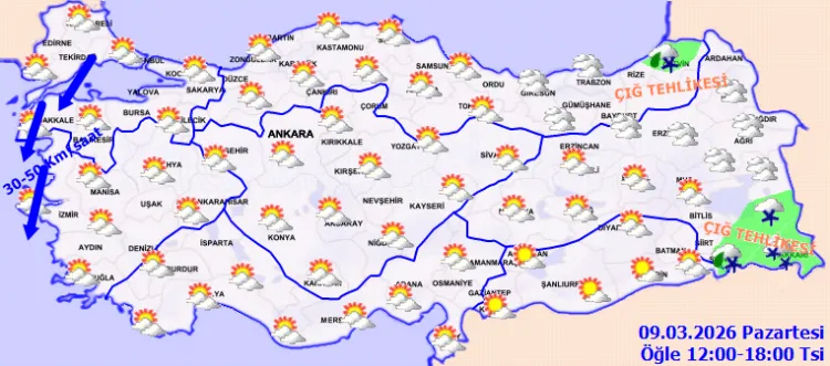 Meteoroloji'den yeni haftanın ilk günü 'kuvvetli' uyarı!